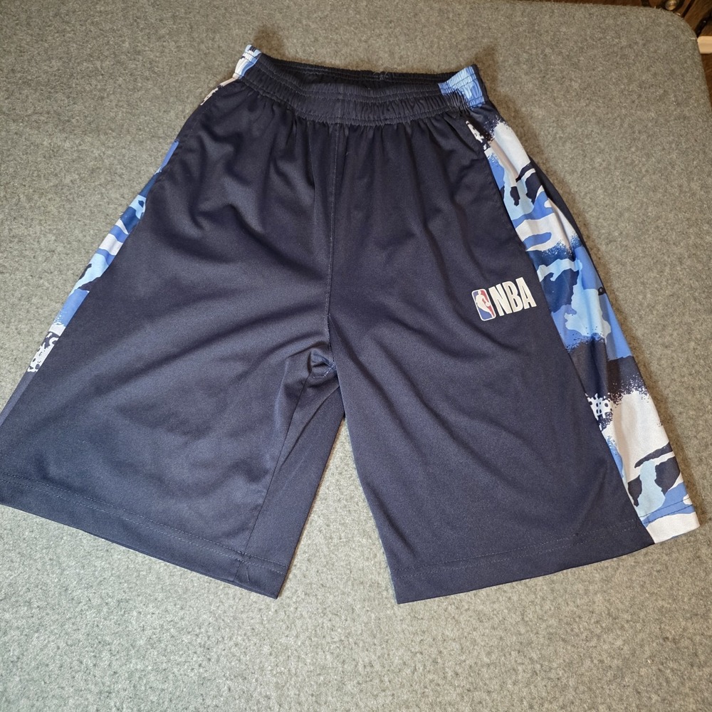 Blue Camoflauge Side Panel Nba Basketball Shorts Small F2